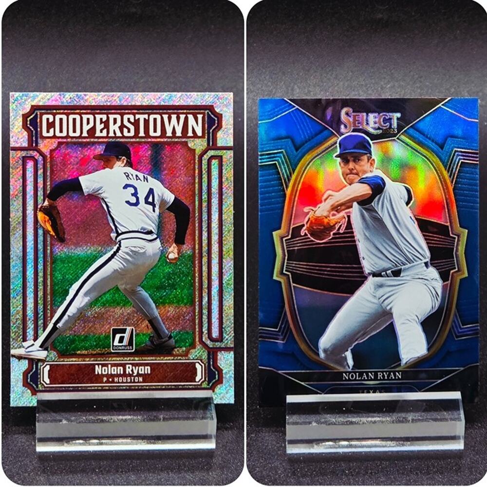 Nolan Ryan Cooperstown Rapture Select Blue Prizm Rangers Astros Hall of Fame